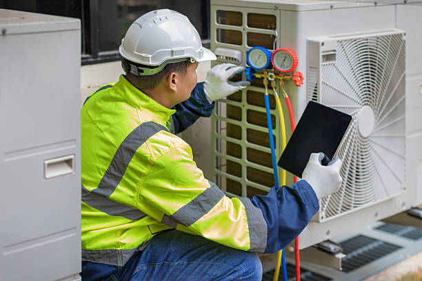 Professional Ductwork Repair technician working in Longport, NJ